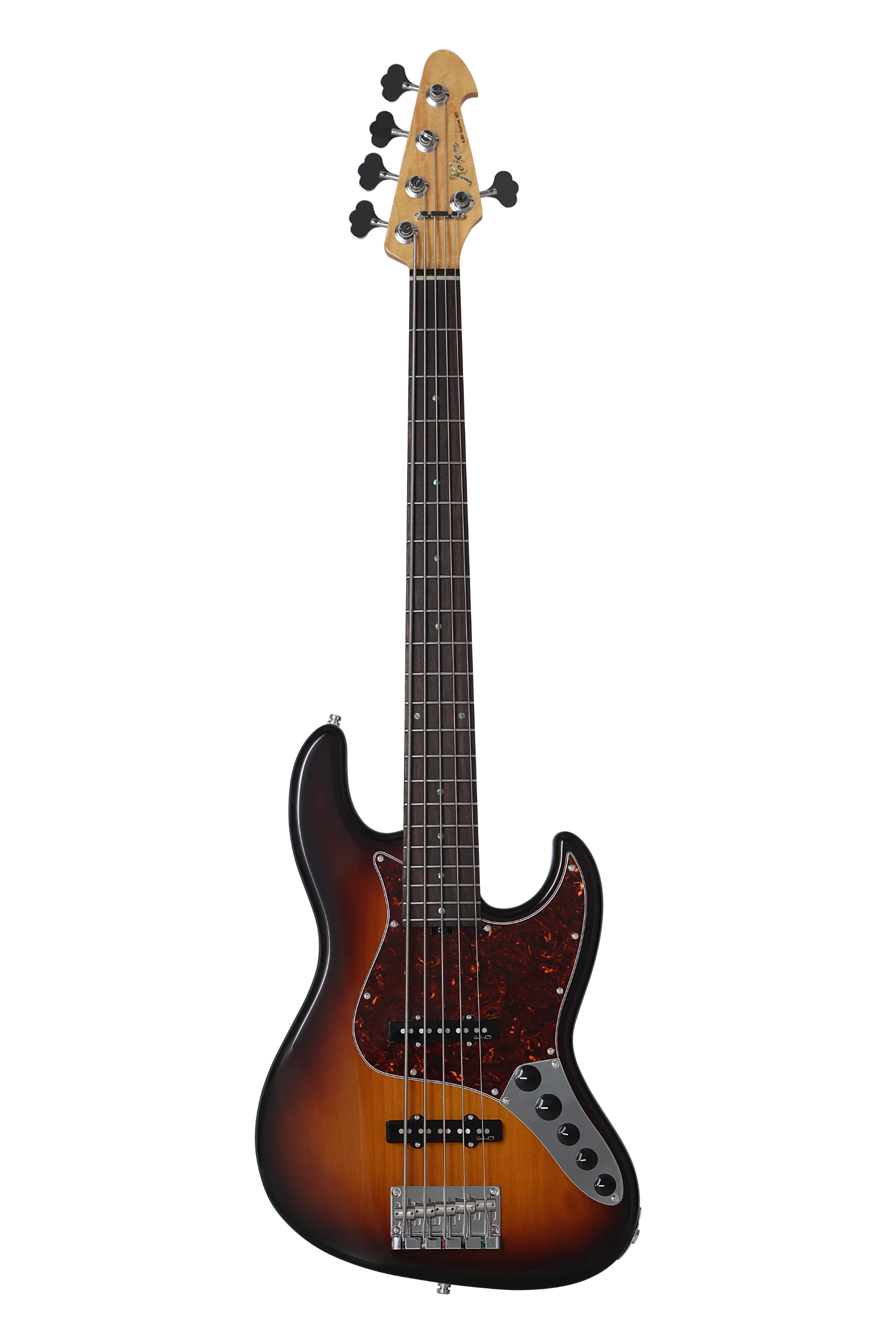 KJB5-Custom Rosewood Act Bass  Sunburst
